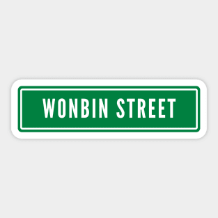 Wonbin Street Sign RIIZE Sticker